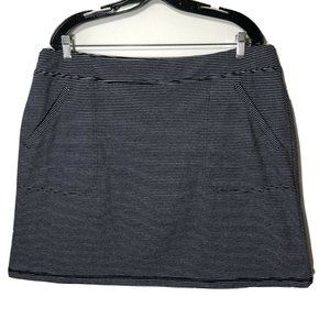 Hello Saturday Talbots Navy White Striped Skort